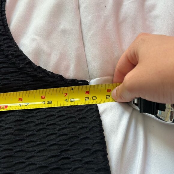 Womens S-M Gloria’s Fashions Black Bathing Suit Cover Up Resort Wear Beach VTG - Picture 3 of 7